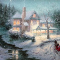 Рождественская сказка от Thomas Kinkade