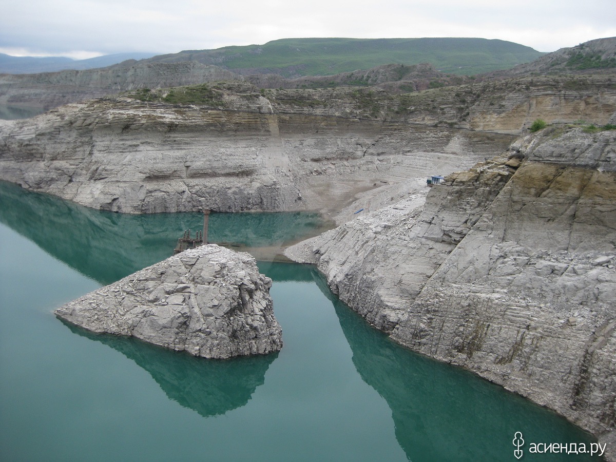 Чиркейское водохранилище Дубки