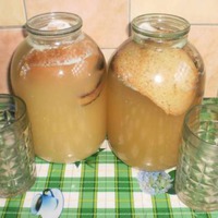 Хлебный белый квас на закваске