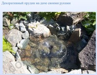 Альбом "Декоративный прудик на даче своими руками"