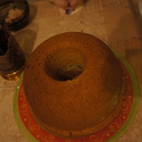 Вегетарианский кукурузный кекс с киви