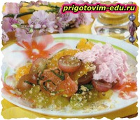 Салат из грейпфрутов и апельсинов