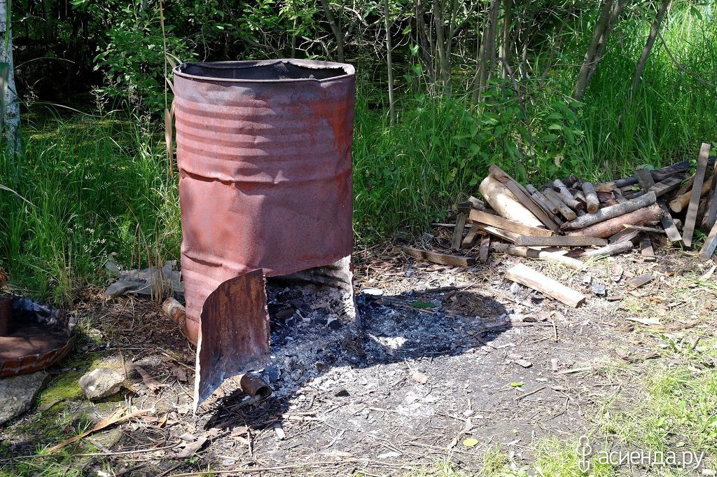 яма для сжигания мусора