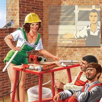 Скоро нам достроят дом! Нам уютно будет в нём!