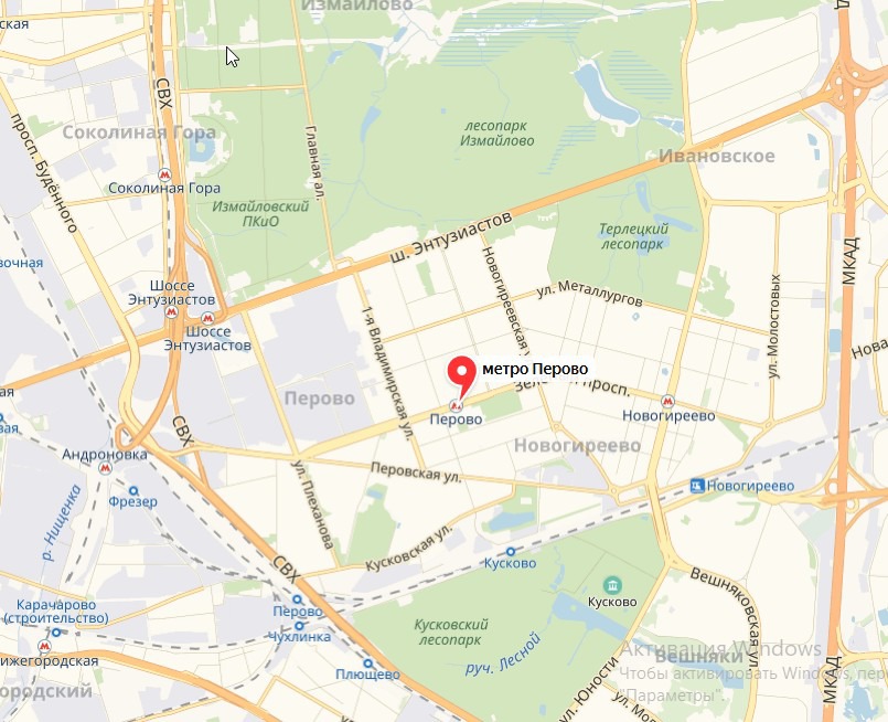 Карта москвы соколиная гора