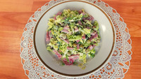 Быстрый и вкусный салатик за 15 минут из савойской капусты