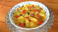 Рецепт овощного рагу с фасолью