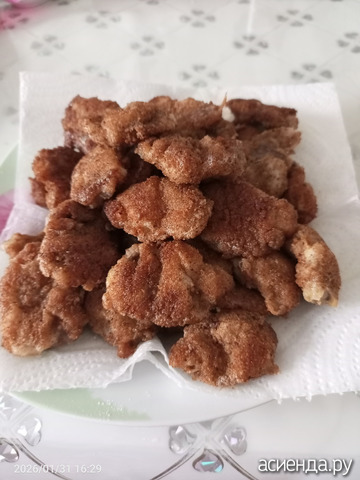 Отбивные куриные сердечки